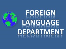 Foreign Language Department logo with globe
